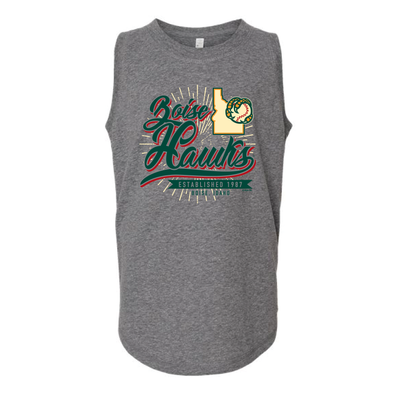 BOISE HAWKS YOUTH GIRLS KATAHDIN TANK, GREY