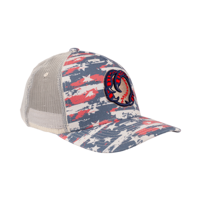 BOISE HAWKS STARS AND STRIPES TRUCKER HAT