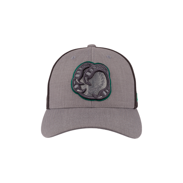 BOISE HAWKS FLINT FLEX FIT HAT, GREY/BLACK