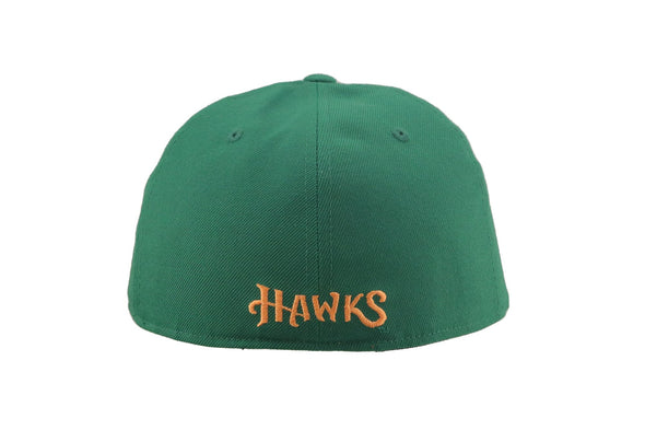BOISE HAWKS HOME ON-FIELD FITTED HAT, GREEN